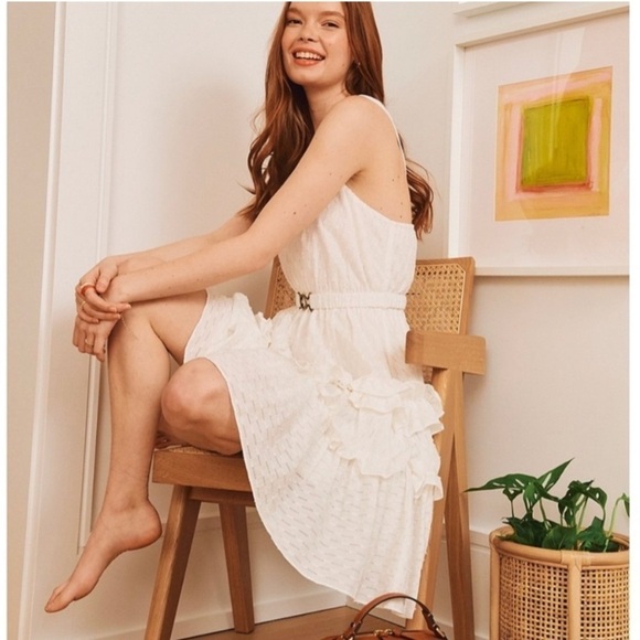 LDT Celia White Eyelet Tiered Mini Dress- NWT - Picture 15 of 15
